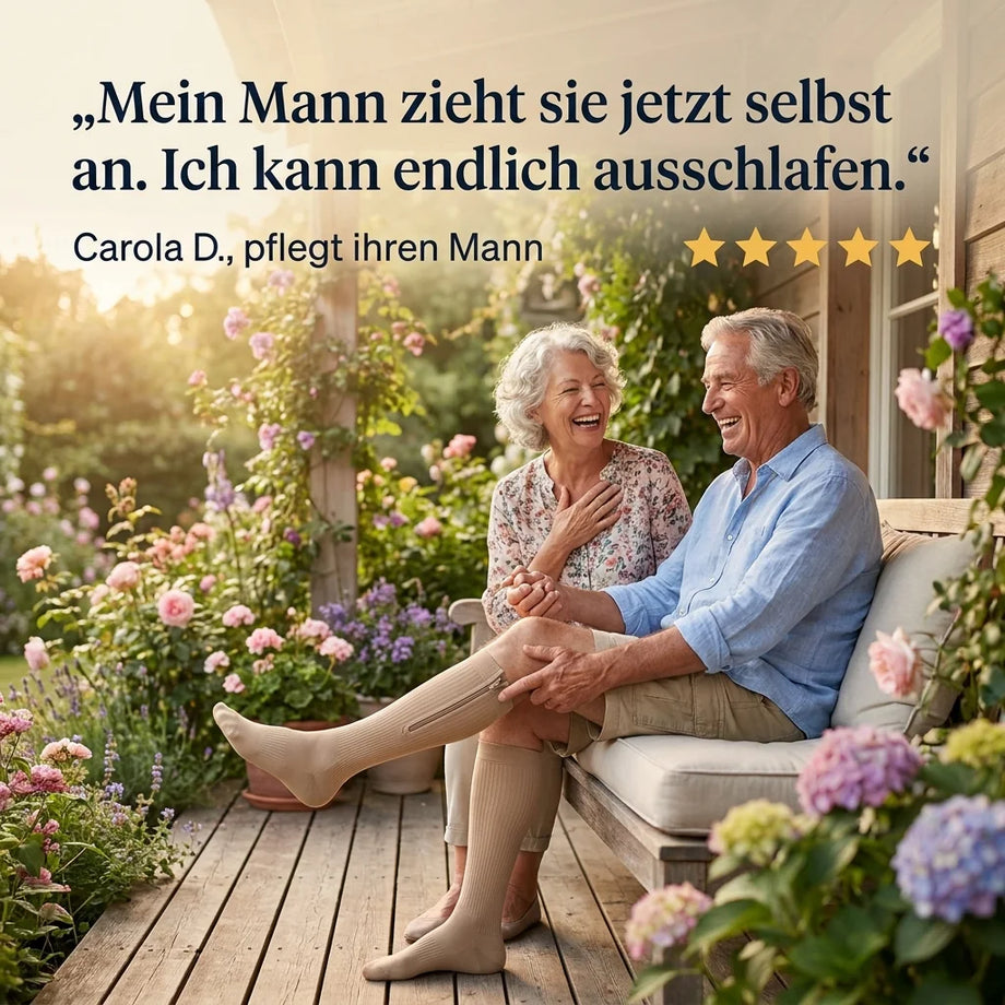 Kundenstimme Carola: Mein Mann zieht sie jetzt selbst an